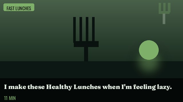 I make these Healthy Lunches when I'm feeling lazy.
